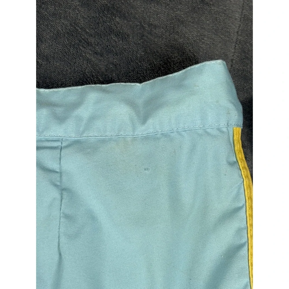 Vintage Jantzen Mens Blue Yellow Trim Swim Trunks Made in USA Size 40 Retro 70s